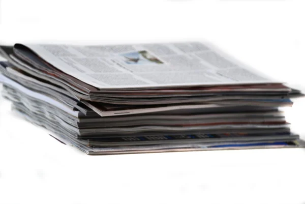 Newspapers and magazines — Stock Photo, Image