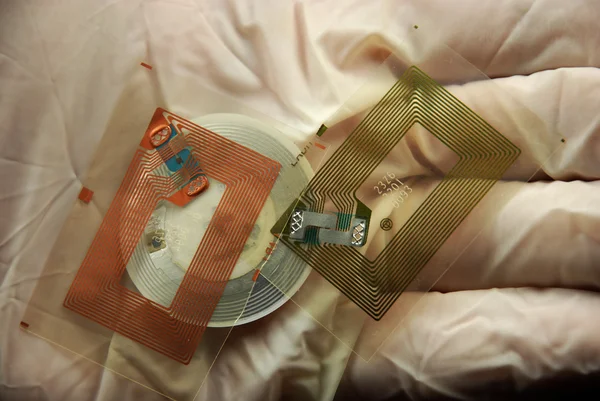 RFID-chips en tags — Stockfoto