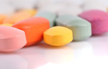 farklı hapları yığını