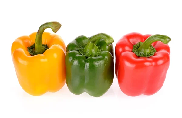 Red Green and Yellow peppers — Stock Photo, Image