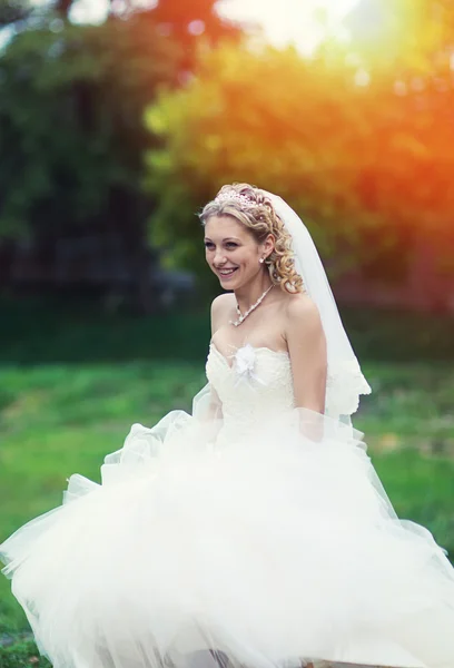 Portrait of attractive bride — Stock Photo, Image