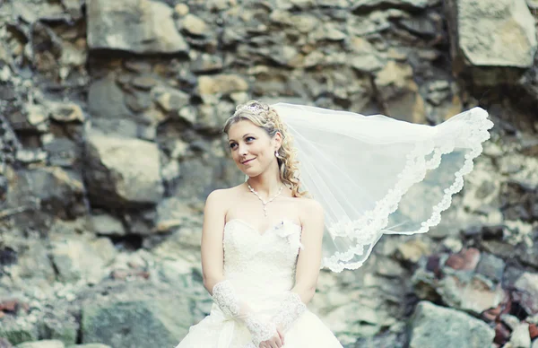 Ritratto di sposa attraente — Foto Stock