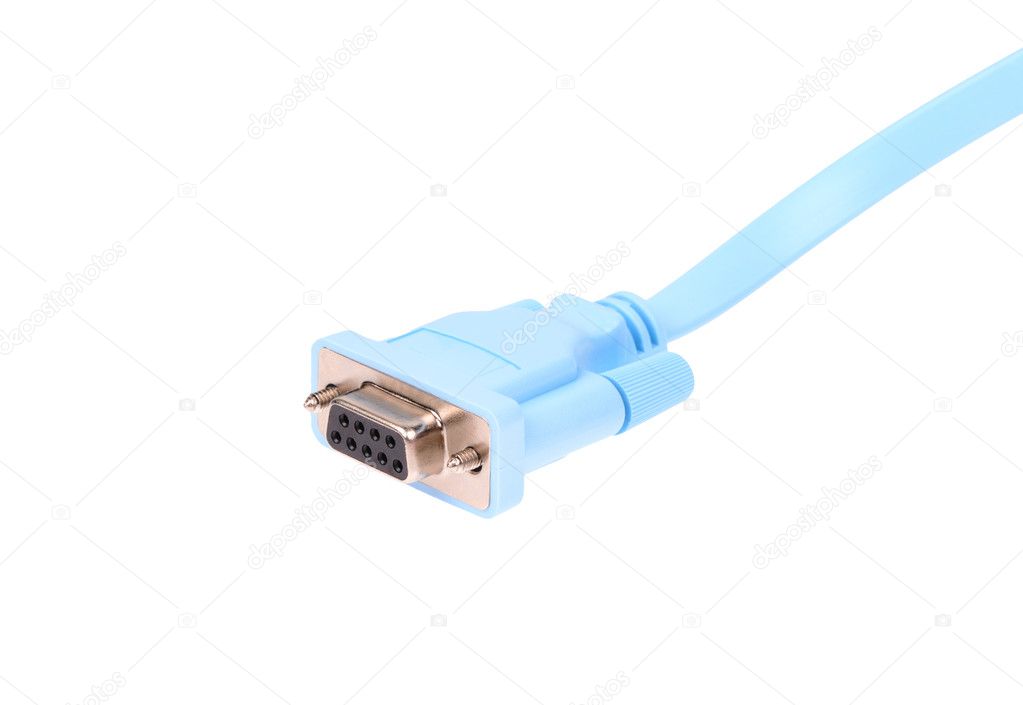 A serial communications connector marked RS 232 Stock Photo by ©yuliazl18 43822175