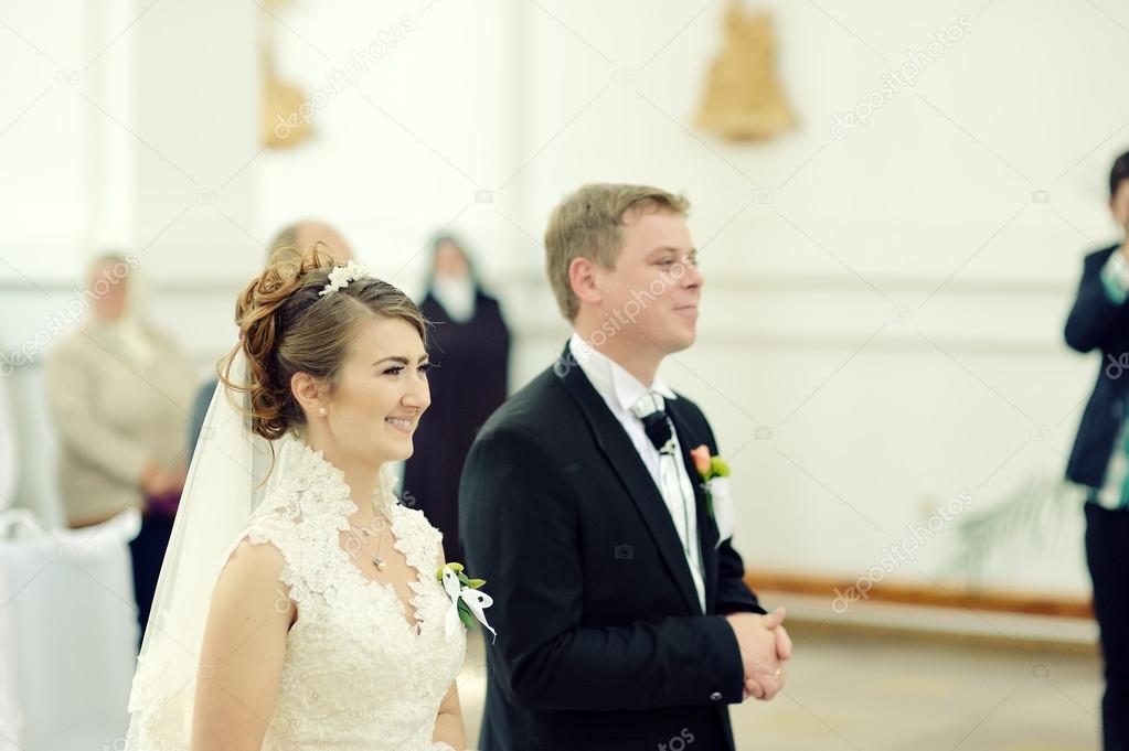 Wedding couple in the Catholic Church