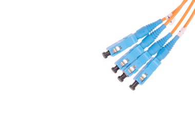 Fiber kablo ağı için. yakın çekim