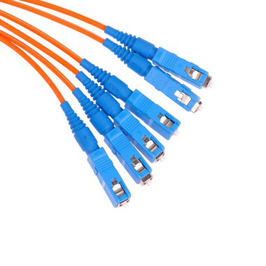 Fiber kablo ağı için. yakın çekim