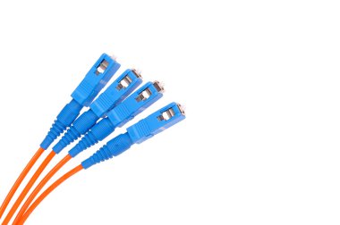 Fiber kablo ağı için. yakın çekim