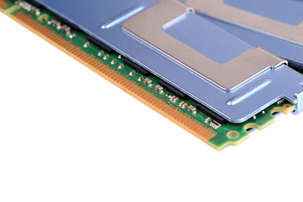 Computer memory module in isolated white background — Stock Photo, Image