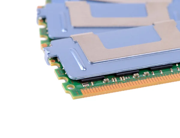 Computer memory module in isolated white background — Stock Photo, Image