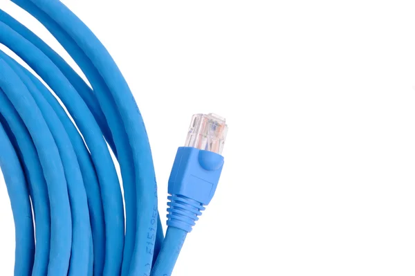 Počítačové kabel rám izolované na bílém — Stock fotografie