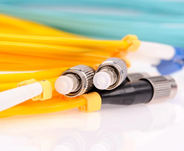 Fibre Optic Network Cables — Stock Photo, Image