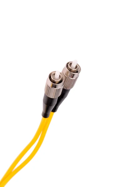Cable de fibra para red. primer plano —  Fotos de Stock