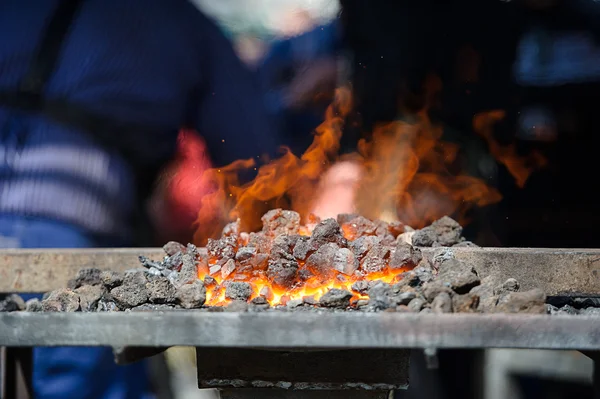 Blacksmith furnace — Stock Photo, Image