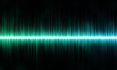 Soyut Renkli Ritmik Ses Dalgası. Ses tanıma kavramı.