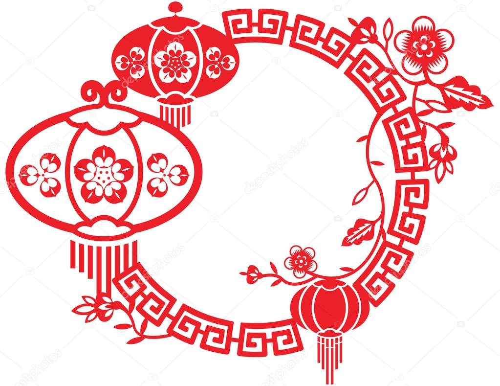 Chinese New year and Mid Autumn festival Frame