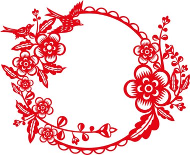 Erik çiçeği çerçevenin etrafında uçan kırlangıç