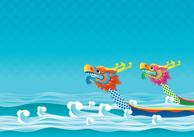 Dragon boat festival arka plan