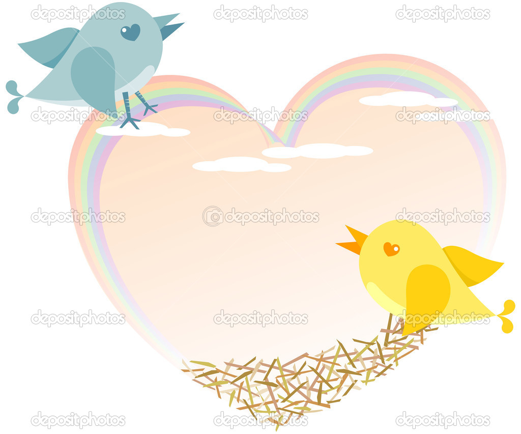 Birds building their Love Nest