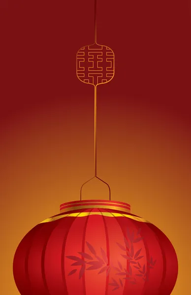 Hedendaagse chinese lantern achtergrondontwerp — Stockvector