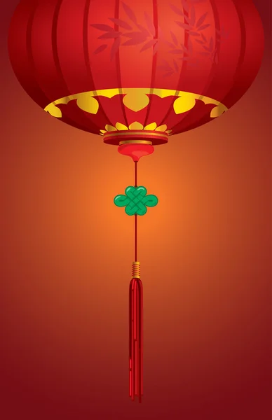 Contemporâneo chinês lanterna projeto de fundo — Vetor de Stock