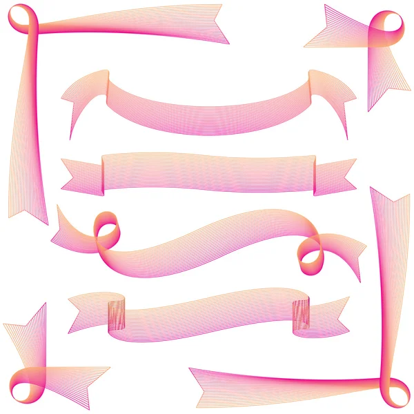 Gift ribbon set — Stock Vector