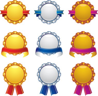 ödüller rozet tasarım kümesi