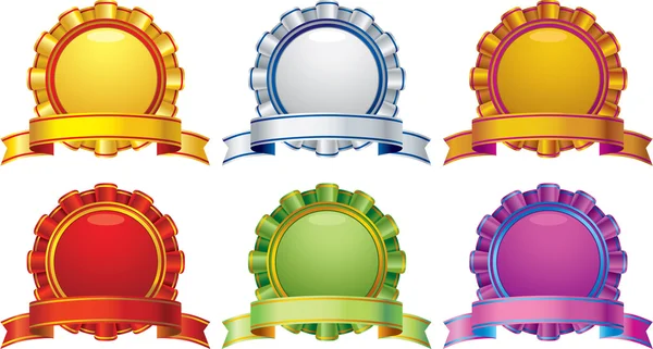Conjunto de design de emblema de prêmios —  Vetores de Stock