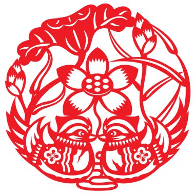 kağıt kesme, mandarin ördeği