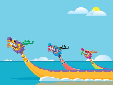 Dragon boat festival arka plan