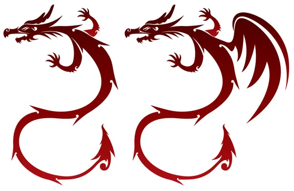 Ilustração do dragão fada — Vetor de Stock