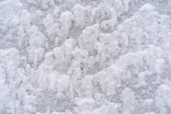 Textura Nieve Blanca Pared Exterior Invierno Encuentra Olas — Foto de Stock