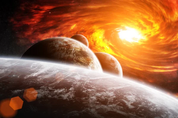 Apokalyps över planetjorden — Stockfoto