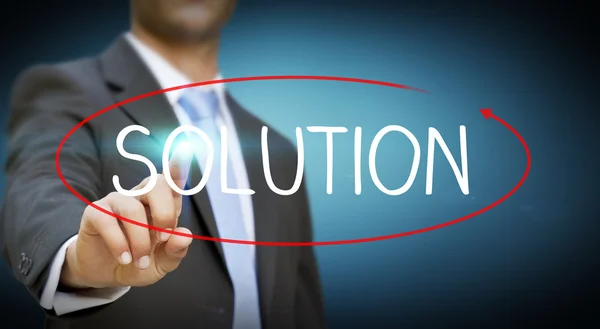 Businessman solution concept — Stock Photo, Image