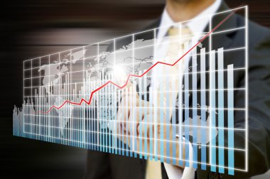 işadamı grafik kavramı