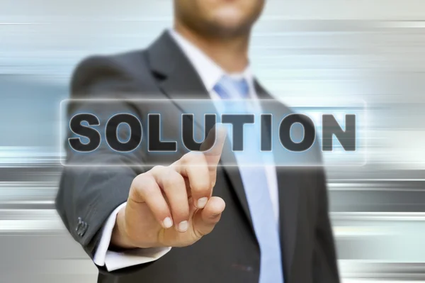 Bussinessman solution concept Stock Photo