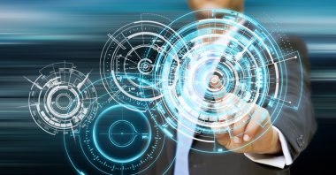 işadamı teknoloji kavramı