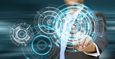 işadamı teknoloji kavramı