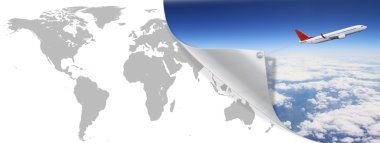 dünya anıtlar düzlem kavramı seyahat