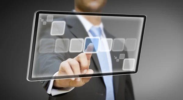 Businessman tablet concept — Stock Photo, Image