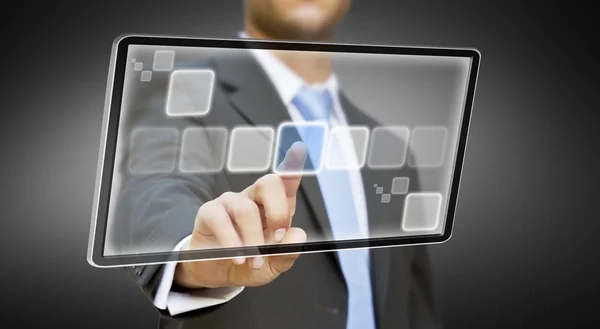 Businessman tablet concept — Stock Photo, Image