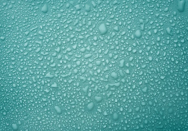 Blaue Tröpfchen Wasser Hintergrund Regentapete Mit Flüssigkeitstropfen lizenzfreie Stockbilder