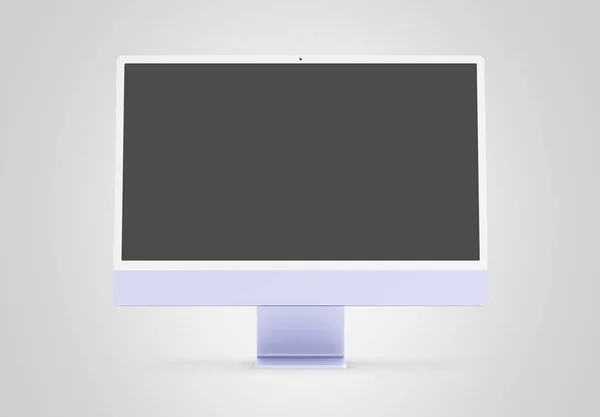 Parijs Frankrijk April 2022 Nieuw Vrijgegeven Apple Imac Inch Desktop — Stockfoto