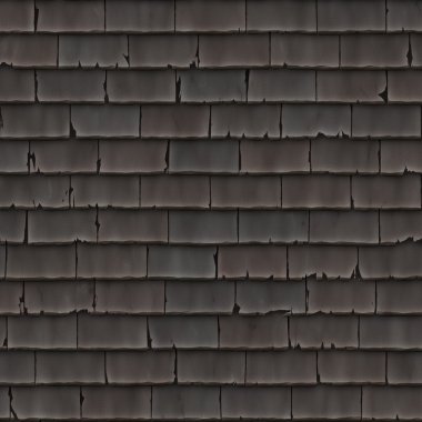 Çatı bölümü çatlama Zona - Dikişsiz doku mükemmel 3d modelleme ve render ile