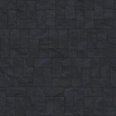 kaba gri kayrak döşeli kat - Dikişsiz doku mükemmel 3d modelleme ve render