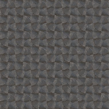 Grooved stainless steel plate with circular swirls - seamless texture perfect for 3D modeling and rendering clipart
