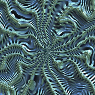 erimiş ve bozuk krom Panjur siyah 3d modelleme ve render için mükemmel karışımı