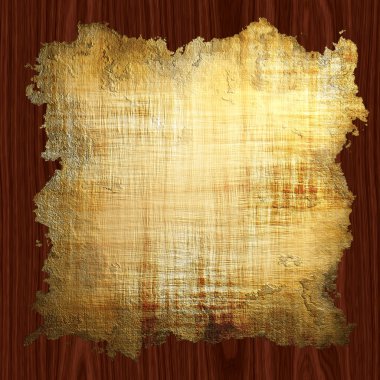 eski parşömen üzerine bir kiraz ahşap tahta dokuma