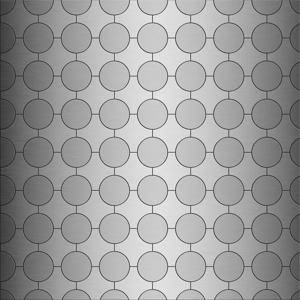 Brushed alloy duo-tone disc and cross honeycomb tile texture with vertical highlight - perfect for 3D modeling and rendering — Stock Photo, Image