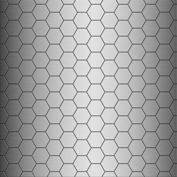 Borstad legering stor honeycomb plattor textur med vertikala höjdpunkt - perfekt för 3d-modellering och rendering — Stockfoto