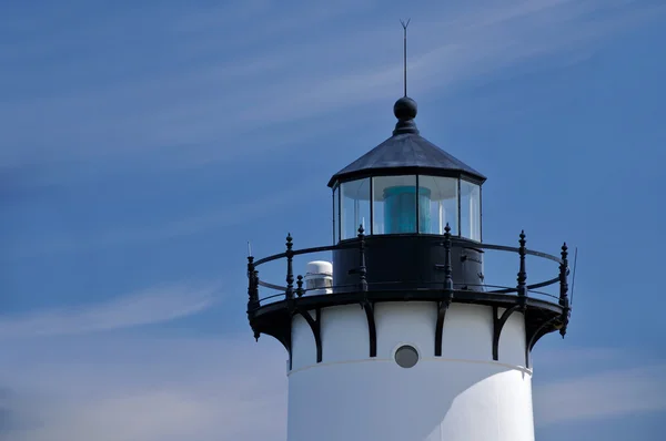 The crown of Fort Constitution Lighthouse in late afternoon, Portsmouth, New Hampshire — Stock Photo, Image
